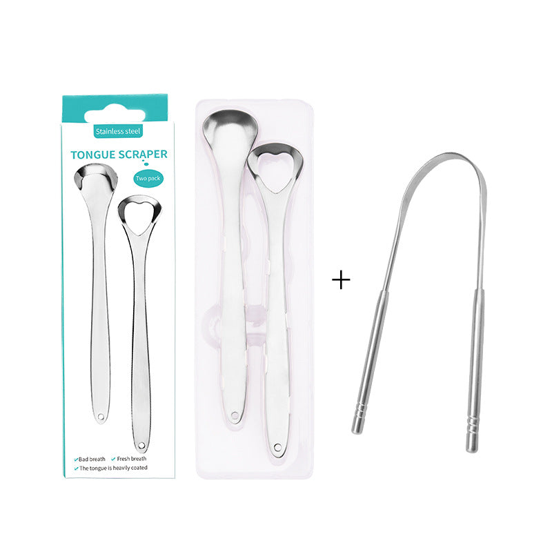 EverSmileCo™ U-Shaped Stainless Steel Tongue Scraper