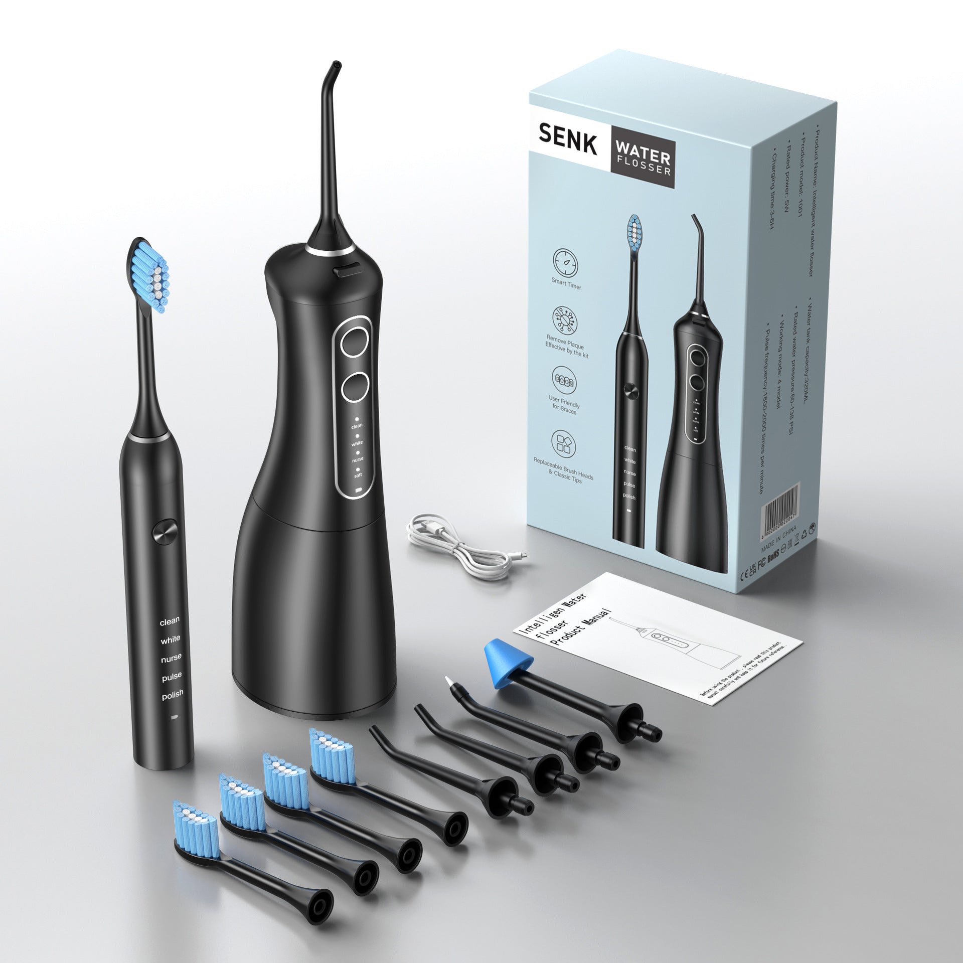 EverSmileCo™ Water Flosser & Toothbrush Combo