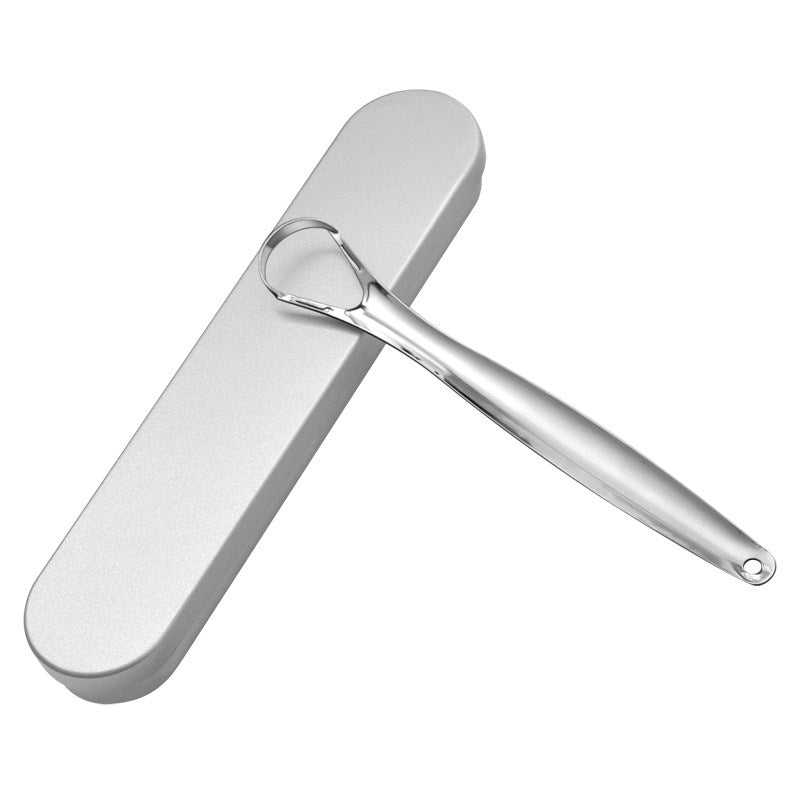 EverSmileCo™ Stainless Steel Tongue Brush & Scraper