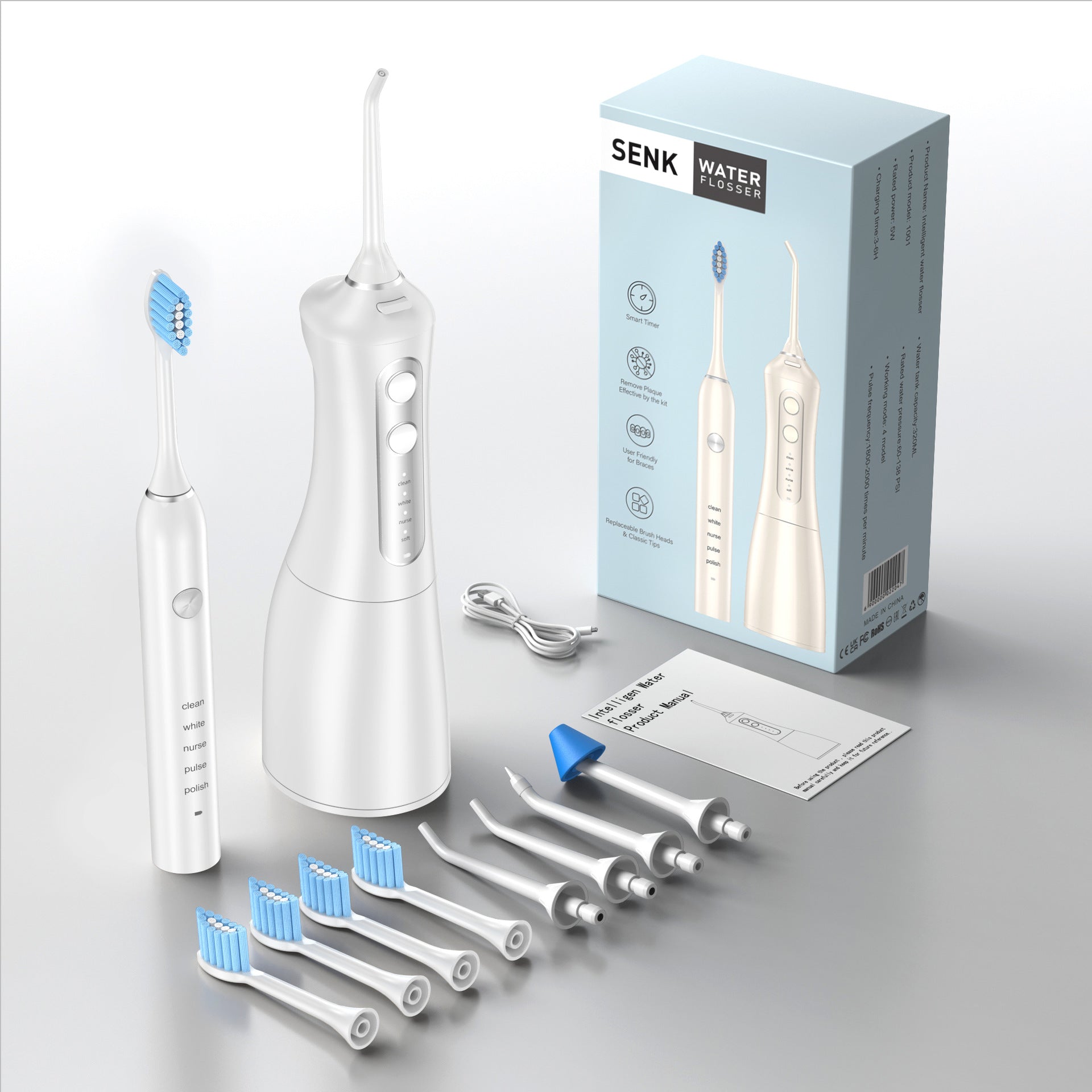 EverSmileCo™ Water Flosser & Toothbrush Combo
