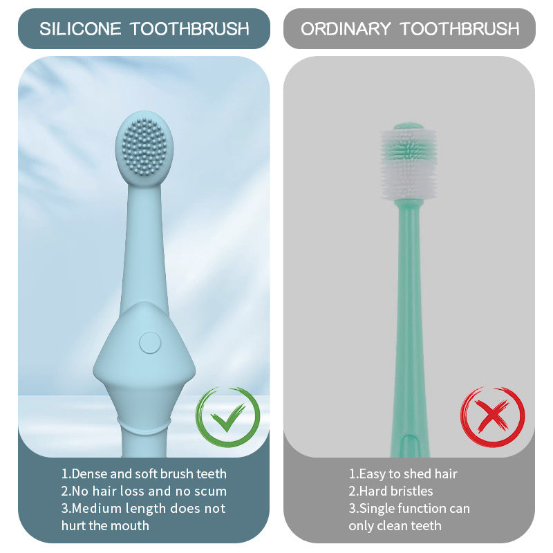 EverSmileCo™ Pet Silicone Finger Toothbrush